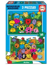Puzzle pentru copii Educa din 2 x 20 de piese - Oamenii