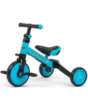 Bicicelta pentru copii Milly Mally - Optimus, 3in1, Albastra