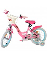 Bicicletă pentru copii cu roți ajutătoare E&L cycles Volare – Disney Princess, 16'' - imagine 1