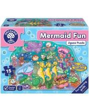 Puzzle pentru copii Orchard Toys - Distractie cu sirene, 15 piese -1