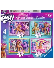 Puzzle pentru copii Ravensburger 4 în 1 - Micul ponei