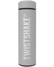 Termos pentru copii Twistshake - Hot or Cold, gri, 420 ml -1