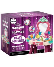 Masă de toaletă pentru copii Raya Toys - Prințesă, cu 15 elemente