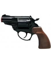 Revolver pentru copii Villa Giocattoli Falcon Black - Cu capse, 12 focuri