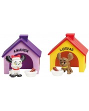 Figurine pentru copii Pippi - Bamse, Animale de companie pentru Iepurașul Saltel -1