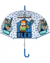 Umbrelă pentru copii Coriex Minecraft - Alb și albastru -1