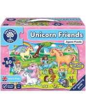Puzzle pentru copii Orchard Toys - Prietenii unicornilor, 50 piese -1