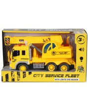 Jucărie pentru copii Moni Toys - Camion cu cabină și macara, 1:16 -1