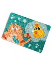 Puzzle mini pentru copii pentru drum Hape - 40 piese, sortiment - imagine 1