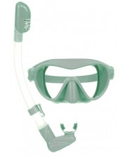 Mască de scufundare pentru copii cu snorkel Zizito, verde 