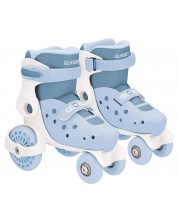 Patine cu rotile pentru copii Globber - Learning Skates, 26-29 mărimea, albastru