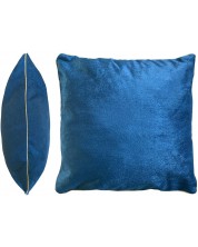 Pernă decorativă Aglika - Lux, 45 x 45 cm, catifea, albastru -1