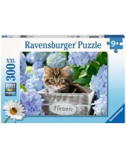 Puzzle pentru copii  Ravensburger din  300 XXL piese - pisicuță mică -1