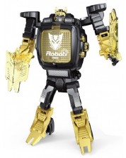 Jucărie pentru copii Raya Toys - Robot ceas transformator, galben -1