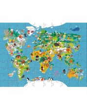 Puzzle pentru copii Haba - Harta lumii, 100 piese