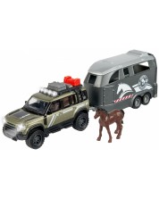 Jucărie Majorette - Land Rover purtător de cai -1