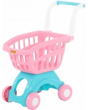 Carucior de cumparaturi pentru copii Polesie Toys, roz -1