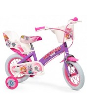Bicicletă pentru copii cu roți ajutătoare Toimsa - Paw Patrol, 12'', violet