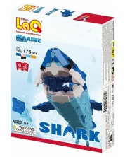 Constructor pentru copii 4 în 1 LaQ Marine World - Shark, 175 piese - imagine 1