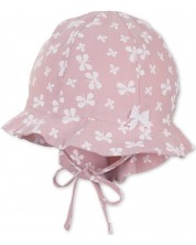 Pălărie de vară pentru copii cu protecție UV 50+ Sterntaler - Cu flori, 47 cm, 9-12 luni