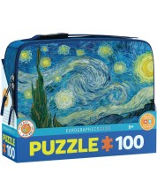 Puzzle pentru copii Eurographics din 100 de piese - Starry Night, Cutie de prânz -1