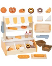 Brutărie pentru copii din lemn Viga Toys PolarB – Cu produse de patiserie și acc
