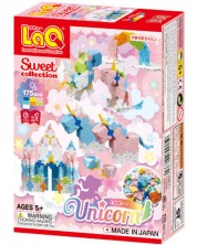 Constructor pentru copii 6 în 1 LaQ Sweet Collection - Unicorn, 175 piese