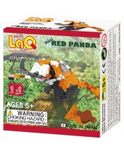 Constructor pentru copii LaQ Animal World - Panda roșie, 88 piese - imagine 1
