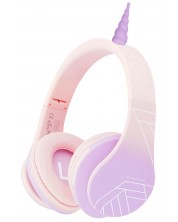 Căști wireless pentru copii PowerLocus - P2 Unicorn, roz