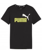 Tricou pentru copii  Puma - Essentials+ Two-Tone Logo , negru