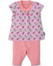 Tunică pentru copii cu colanți Sterntaler - 68 cm, 5-6 luni, roz -1