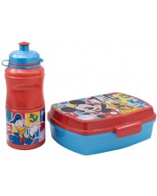 Set pentru copii Stor - Mickey Mouse, sticlă și cutie pentru mâncare -1