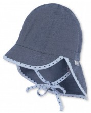 Pălărie pentru copii cu protecţie UV 50+ Sterntaler - Cu placa de gat, 43 cm, 5-6 luni -1