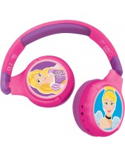 Căști pentru copii Lexibook - Princesses HPBT010DP, wireless, roz