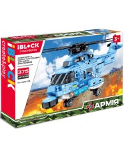 Constructor pentru copii IBlock - Elicopter, 375 piese -1