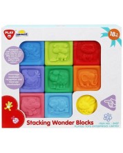 Cuburi PlayGo pentru copii - Piramidă -1