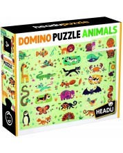 Joc pentru copii Headu - Puzzle cu domino și animale -1