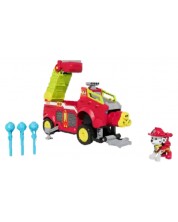 Jucărie pentru copii Spin Master Paw Patrol - Dino Rescue, mașina de pompieri a lui Marshall cu figurină