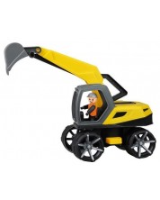Jucărie pentru copii Lena Truxx² - Excavator cu figurină, 35 cm - imagine 1