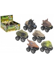Jucărie pentru copii PMS - Dino buggy, asortat -1