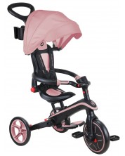 Tricicletă pliabilă pentru copii 4 în 1 Globber - Explorer Trike Foldable, roz -1