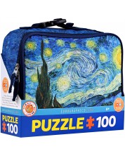 Puzzle pentru copii Eurographics din 100 de piese - Starry Night, Cutie de prânz