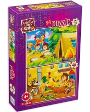 Puzzle pentru copii Art Puzzle 2 în 1 - Distracție de vară