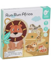 Joc pentru copii pentru înşirare Classic World - animale africane -1