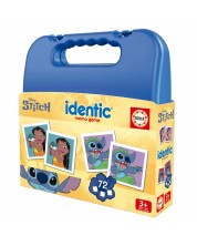 Joc de memorie pentru copii Educa - Identic, Stitch, 72 de carduri - imagine 1