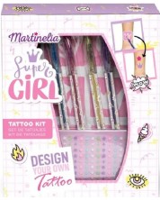 Kit de tatuaj pentru copii Martinelia - Super Girl