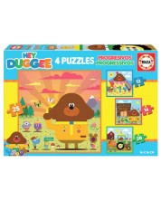 Puzzle pentru copii Educa 4 în 1 - Hey Duggee