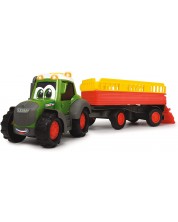 Jucarie pentru copii Dickie Toys ABC - Tractor cu remorca pentru animale, Fendti
