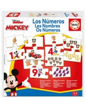 Educa 10 în 1 Puzzle pentru copii - Mickey Mouse Numbers 