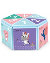 Puzzle magnetic pentru copii Raya Toys - 16 elemente